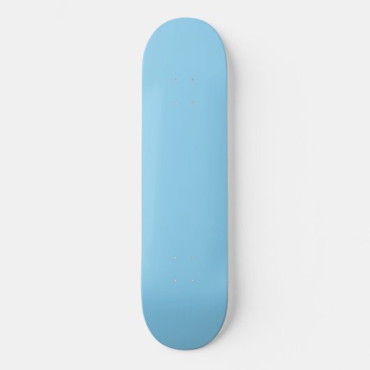 Baby Blue Solid Color Skateboard (Vorderseite)