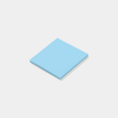 Baby Blue Square Post-it Klebezettel (angewinkelt)