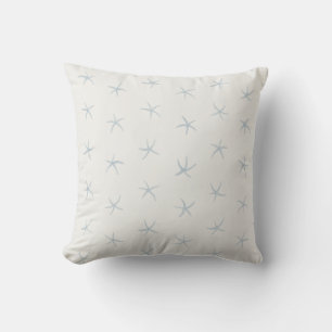 Baby Blue Starfish Muster OffWhite Kissen