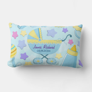 Baby Blue Stars und Carriage Keepake Pillow Lendenkissen