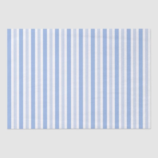 Baby Blue Strip Tissue Seidenpapier (Vorderseite)
