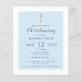 Baby Blue Stripe | Einladung zur Aufstockung des H (Vorderseite)