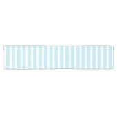 Baby Blue Stripe Gemustert Chic Elegant Einfach Kurzer Tischläufer (Horizontal)