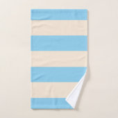 Baby Blue Stripes Badhandtuch Set (Handtuch)