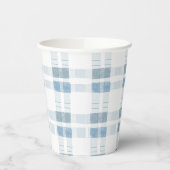 Baby Blue Stripes Prüfmuster Pappbecher (Links)