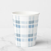 Baby Blue Stripes Prüfmuster Pappbecher (Rechts)