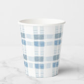 Baby Blue Stripes Prüfmuster Pappbecher (Vorderseite)