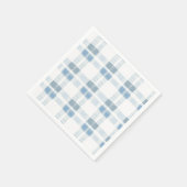 Baby Blue Stripes Prüfmuster Serviette (Ecke)