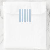 Baby Blue Stripes Quadratischer Aufkleber (Tasche)