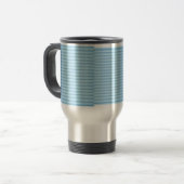 Baby Blue Stripes Reisebecher (Vorderseite Links)