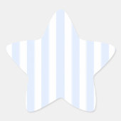baby blue stripes Stern-Aufkleber (Vorderseite)