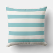 Baby Blue Stripped Throw Pillow Kissen (Rückseite)