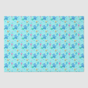 Baby Blue Stwalzen Packpapier Seidenpapier