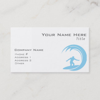 Baby Blue Surfing Visitenkarte