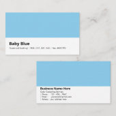Baby Blue | "Süß und beruhigend" Visitenkarte (Vorne/Hinten)