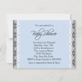 Baby Blue Sweet Little Prince Baby Dusche Einladung (Rückseite)