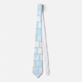 Baby Blue Tiled Mosaic Krawatte (Vorderseite)