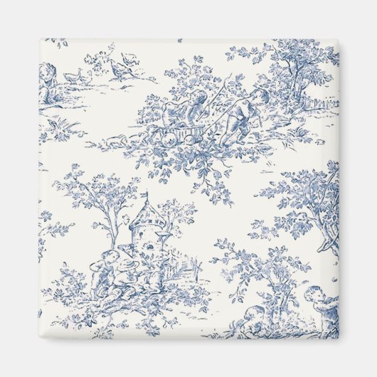 Baby Blue Toille-Magnet Magnet (Vorne)