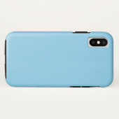 Baby Blue Tough iPhone XS Case (Rückseite (Horizontal))
