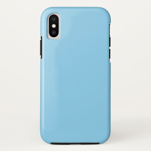 Baby Blue Tough iPhone XS Case (Rückseite)