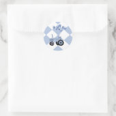 Baby Blue Traktor mit Balloons Stickers (Tasche)