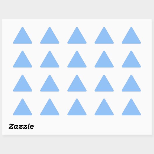 Baby Blue Triangle Sticker (Blatt)