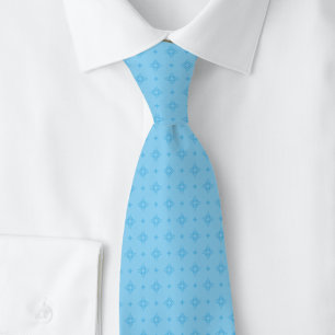 Baby Blue Tribal-Motiv Krawatte