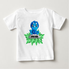 Baby Blue Triceratops Dinosaur Baby T-shirt