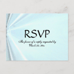 Baby Blue UAWG Postcard mit Lebensmittelauswahl Einladungspostkarte