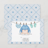 Baby Blue uAwg RSVP Karte (Vorne/Hinten)