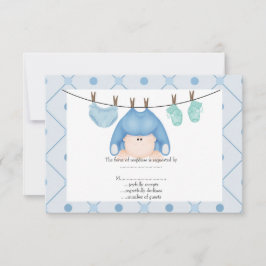 Baby Blue uAwg RSVP Karte