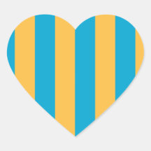 Baby Blue und Gelbe Streifen