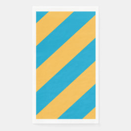 Baby Blue und Gelbe Streifen Serviette