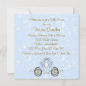 Baby Blue und Gold Prince Baby Dusche Einladung (Rückseite)