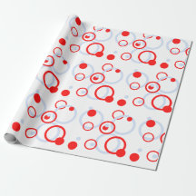 Baby Blue und Red Colorful Modern