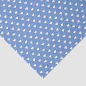 Baby Blue und White Hearts | Benutzerdefiniert Seidenpapier (Ausschnitt)