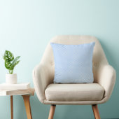 Baby Blue und White Polka Dot Pattern Kissen (Stuhl )