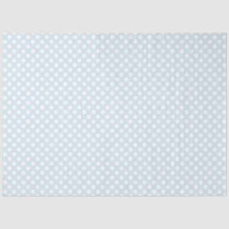 Baby Blue und White Polka Dot Tissue Paper Seidenpapier