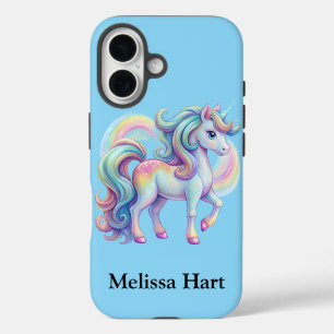 Baby Blue Unicorn iPhone/iPad Gehäuse iPhone 16 Hülle
