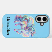 Baby Blue Unicorn iPhone/iPad Gehäuse Case-Mate iPhone Hülle (Rückseite (Horizontal))