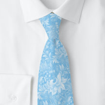 Baby Blue Verzierte Botanik