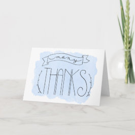 Baby Blue vielen Dank an Card Dankeskarte