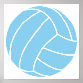 Baby Blue Volleyball Poster (Vorne)