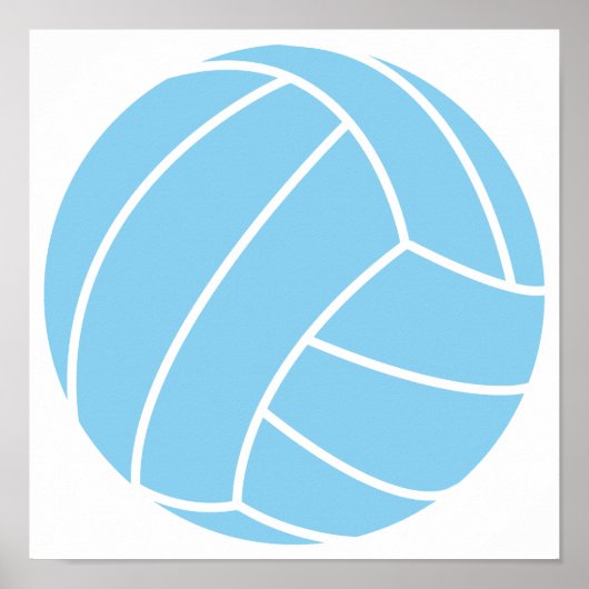 Baby Blue Volleyball Poster (Vorne)