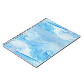 Baby Blue Waves Notizblock (Linke Seite)