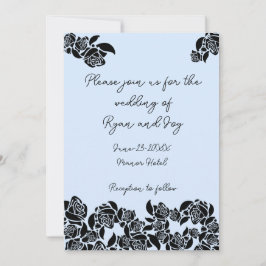 Baby Blue Wedding Einladung