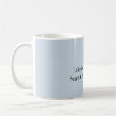 Baby Blue Weiße Pferde Kaffeetasse (Links)