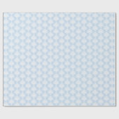 Baby Blue | Weißes Damaskop-Papier Geschenkpapier (Flach)