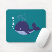 Baby Blue Whale Mousepad (Mit Mouse)