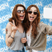 Baby Blue & White Class JEDES JAHRES Abschluss Wandteppich